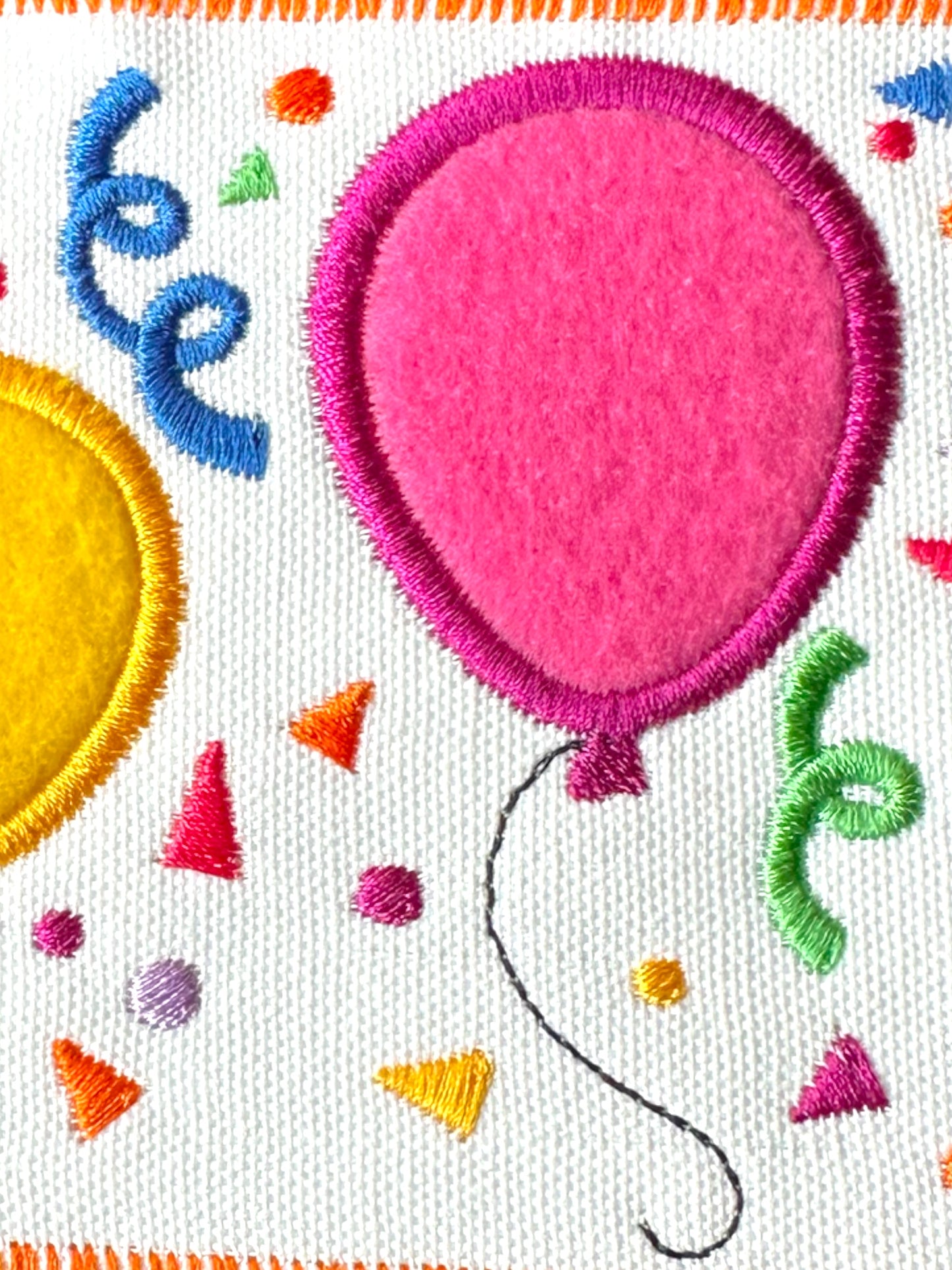 Birthday Balloons and Confetti Post Card