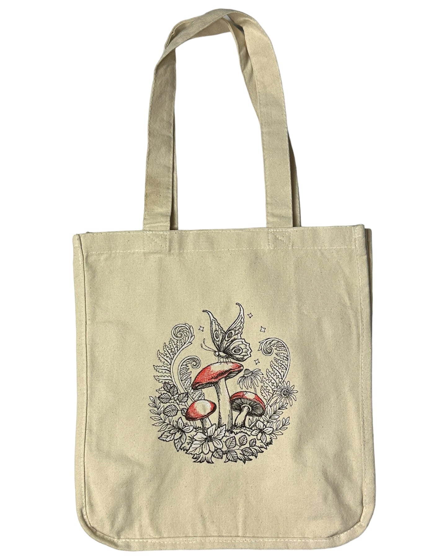 Woodland Mushroom Moth Tote Bag