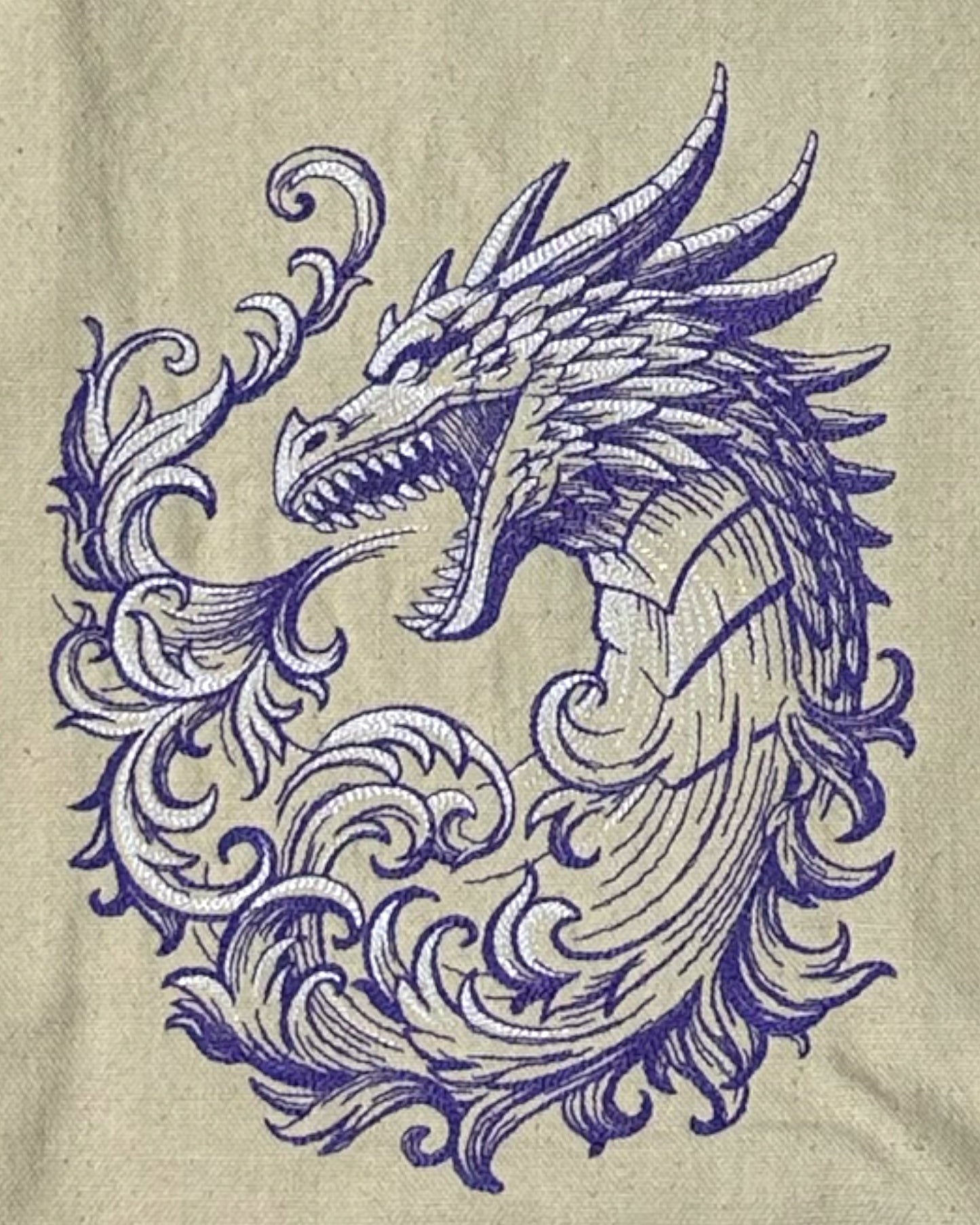 Fire Breathing Dragon Tote Bag