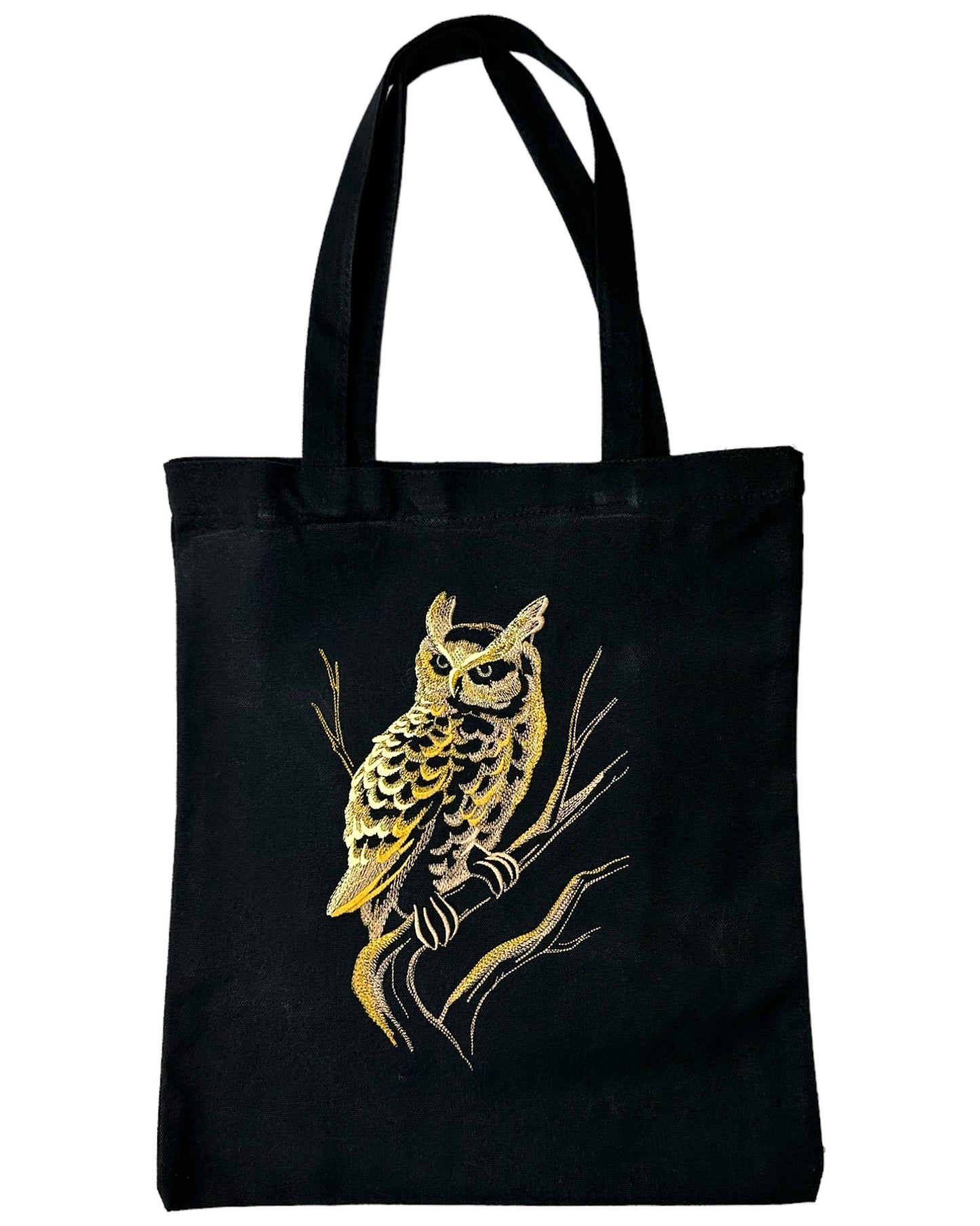 Night Glimmer Owl Tote Bag