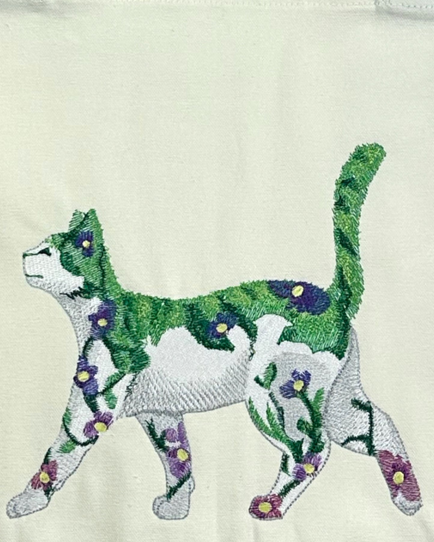 Botanical Cat Tote Bag