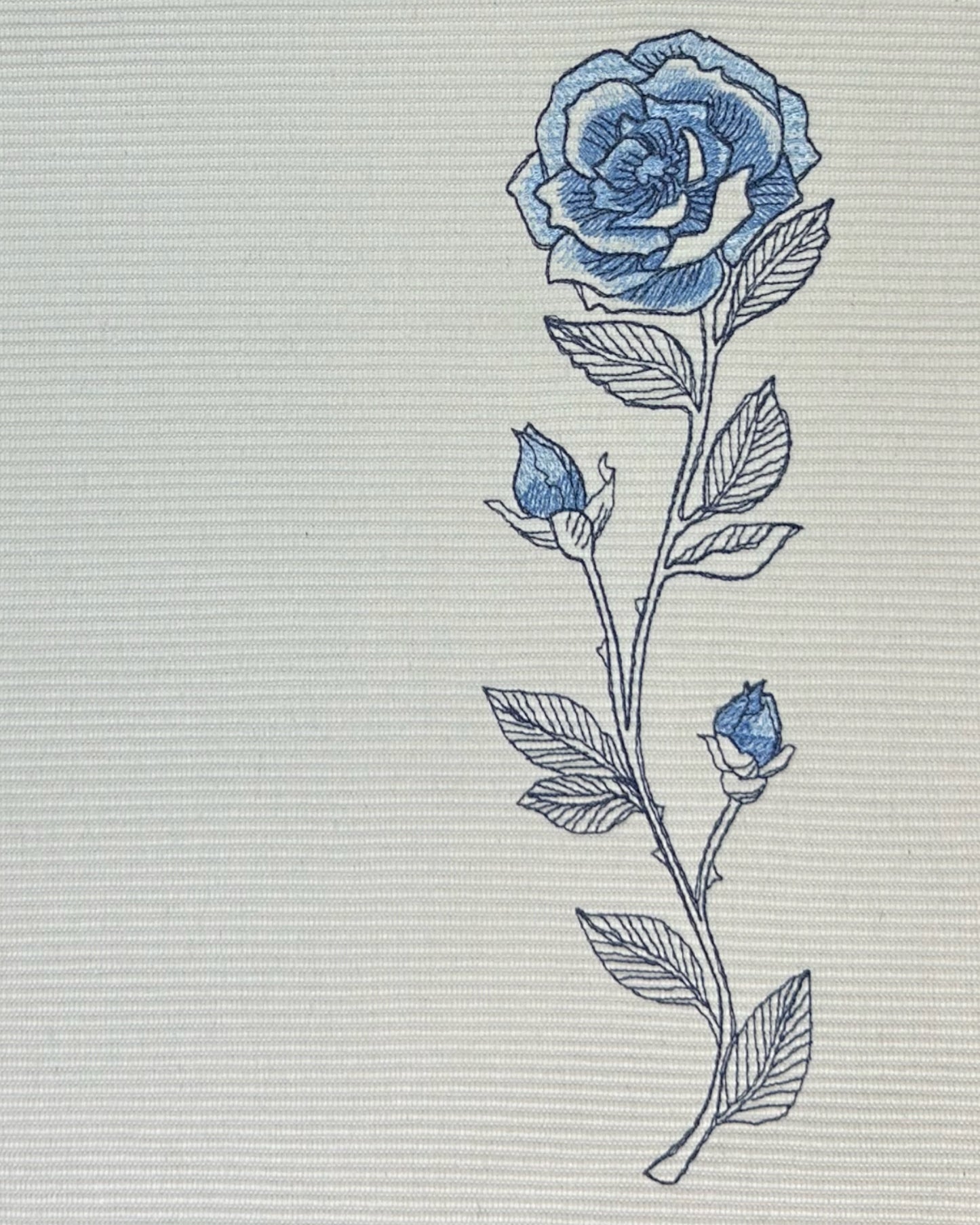 Chic Blue Rose Placemat