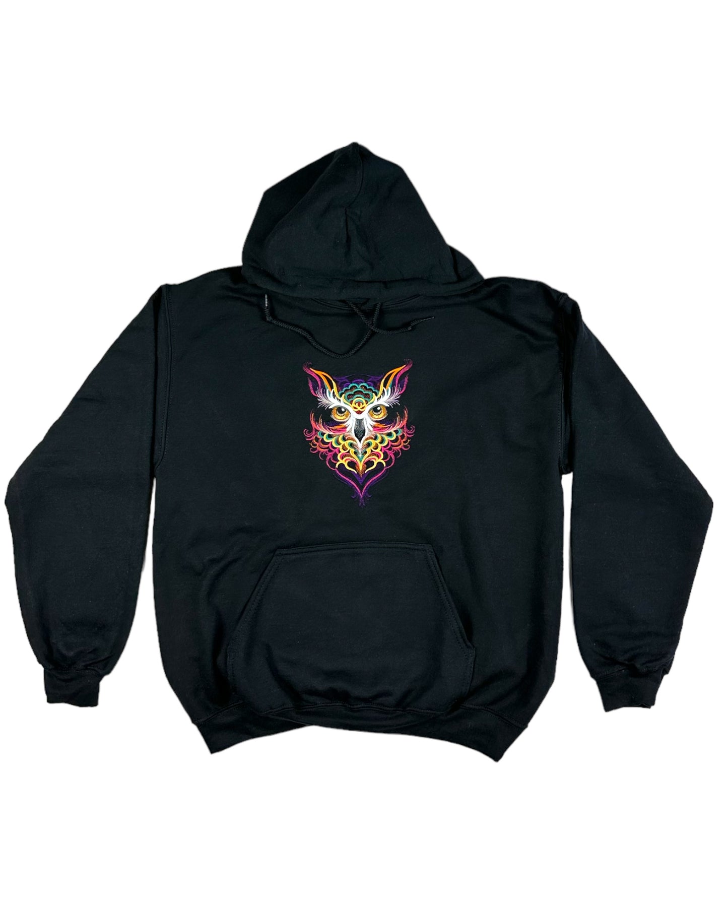 Bold Colorful Owl Hoodie