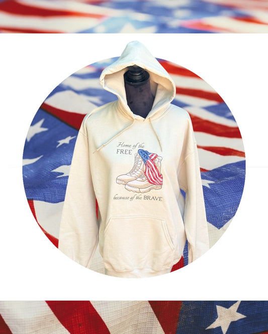"Home of the Free Because of the Brave" Hoodie