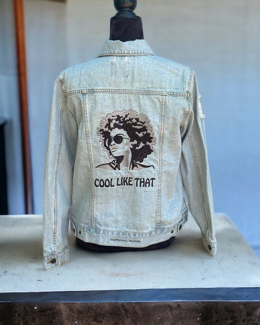 "Cool Like That" Distressed Denim Jacket