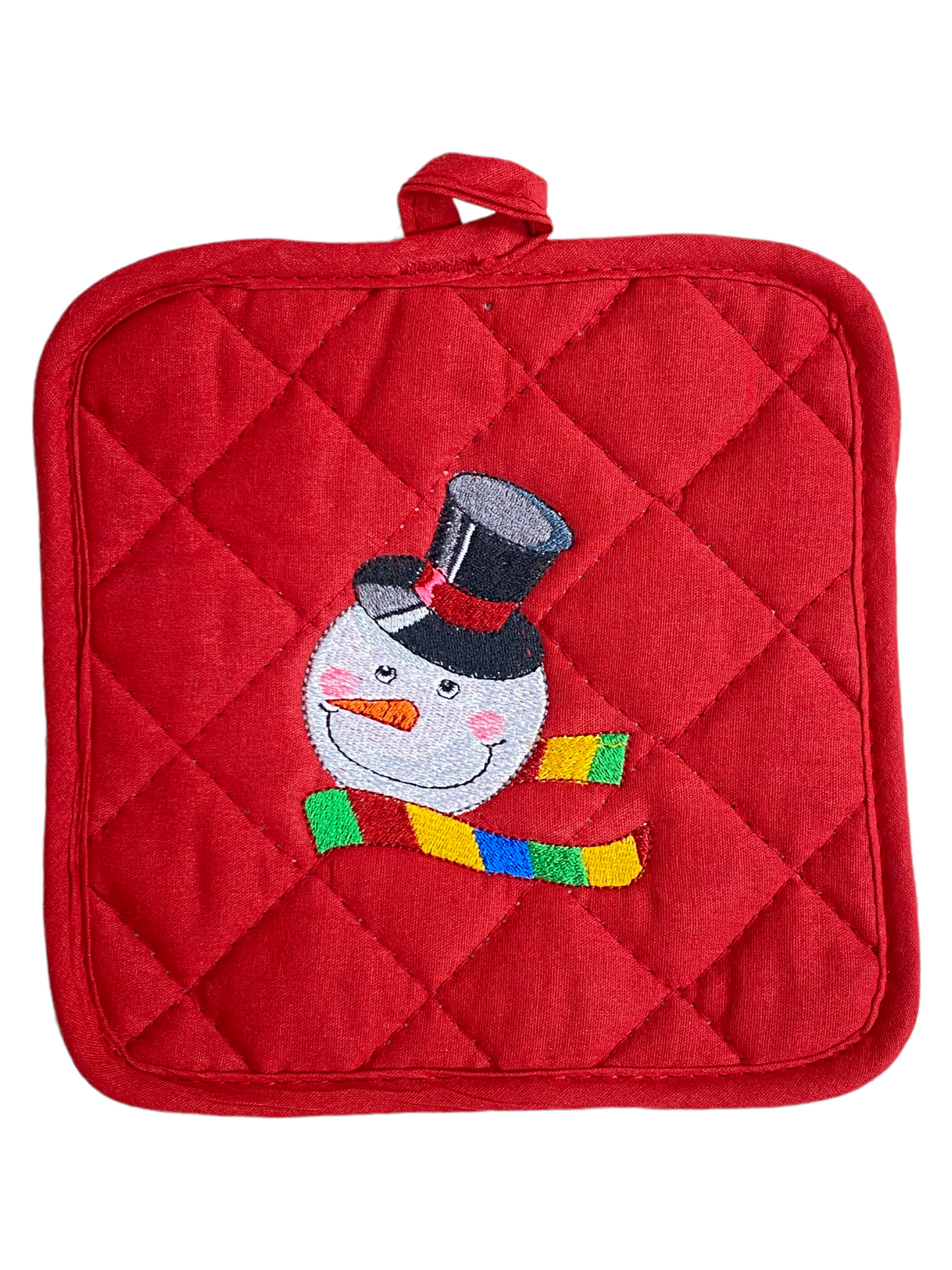 Snowman potholder