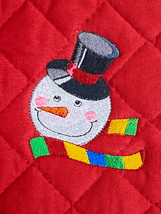 Snowman potholder