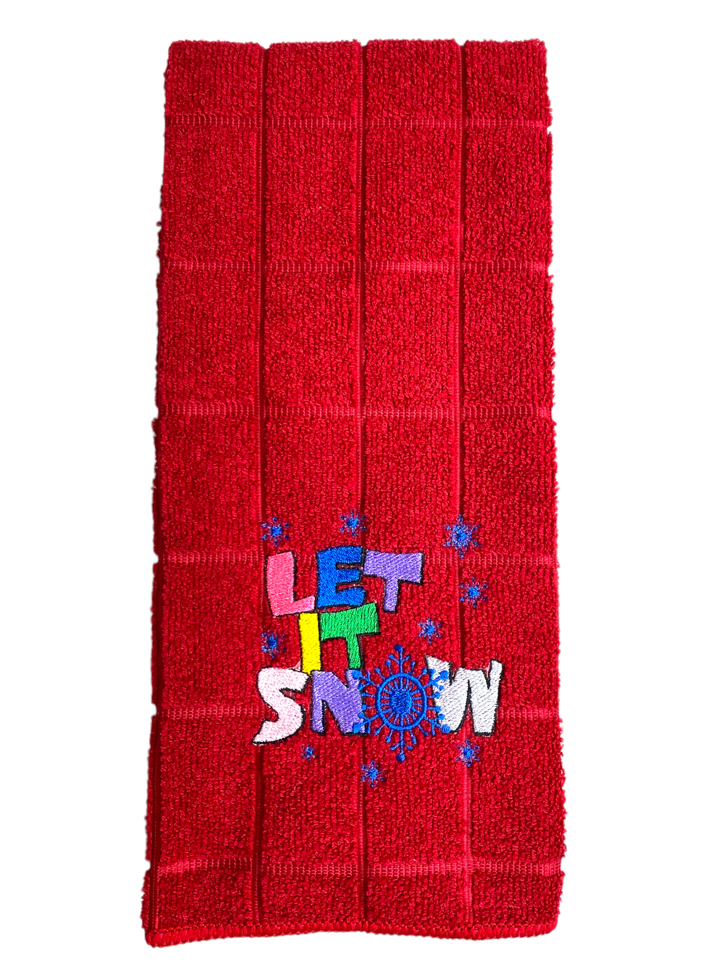 "Let It Snow" dishcloth