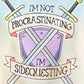 Procrastinating and Sidequesting Shield Hoodie