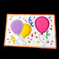 Birthday Balloons and Confetti Post Card