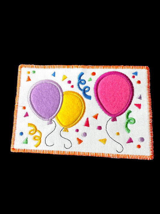 Birthday Balloons and Confetti Post Card