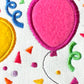 Birthday Balloons and Confetti Post Card