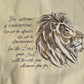 Be Strong and Courageous Lion Tote Bag