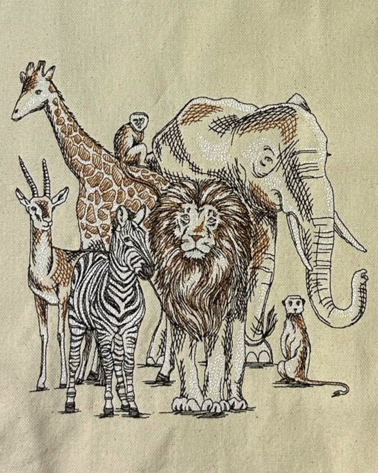 Safari Animals Tote Bags