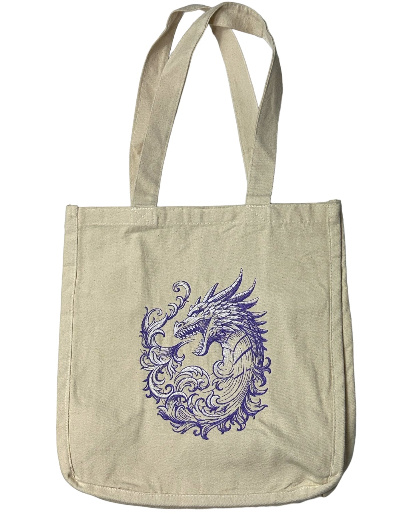 Fire Breathing Dragon Tote Bag