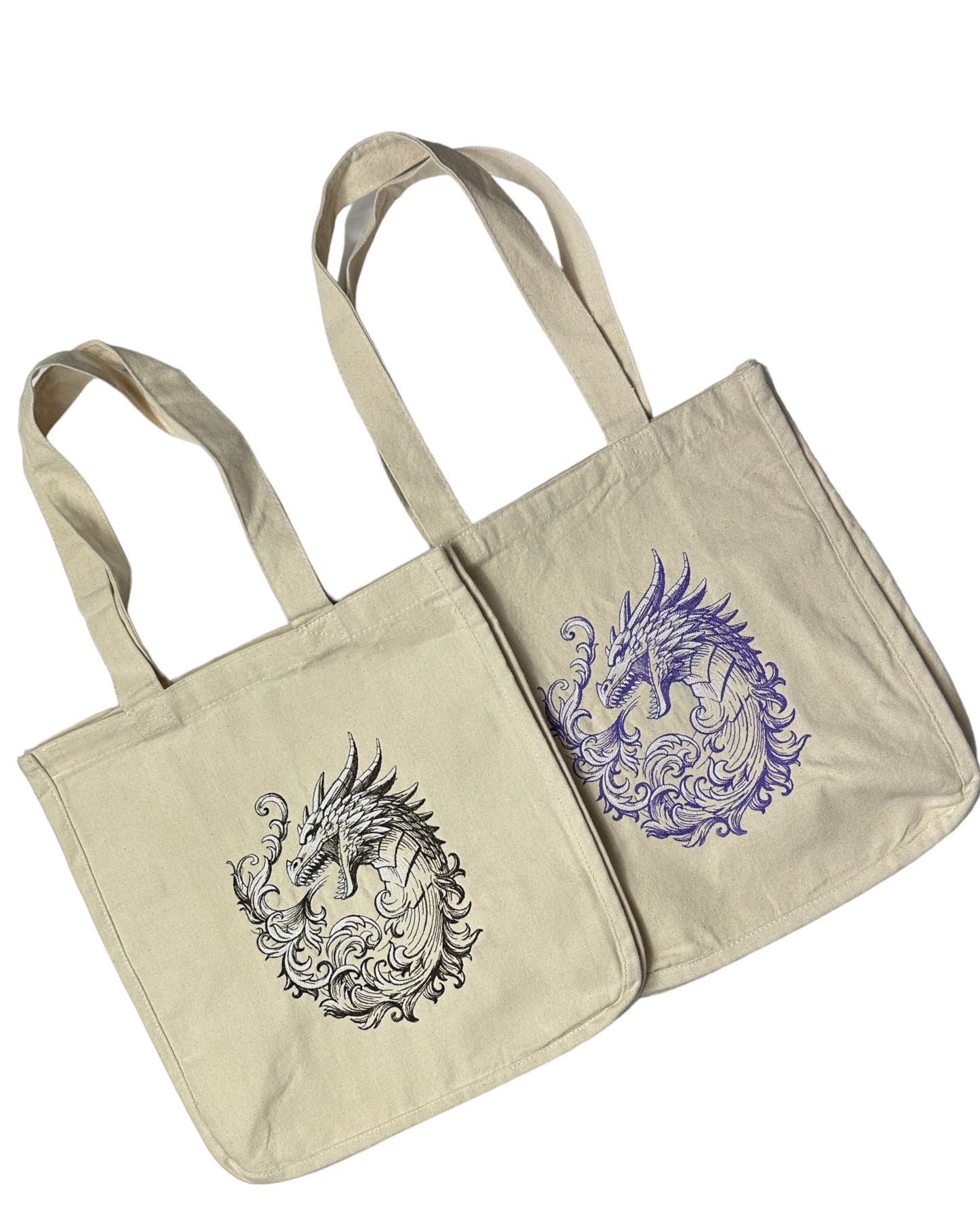 Fire Breathing Dragon Tote Bag
