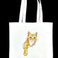Cat Breaking Through Tote Bag