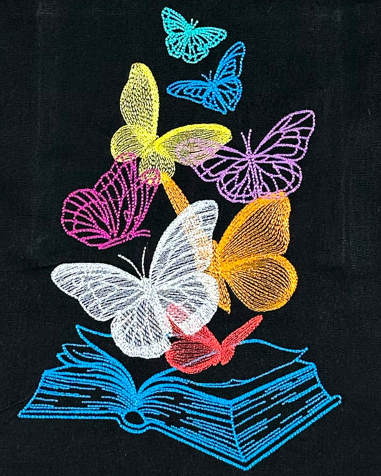 Fantasy Butterfly Book Tote Bag