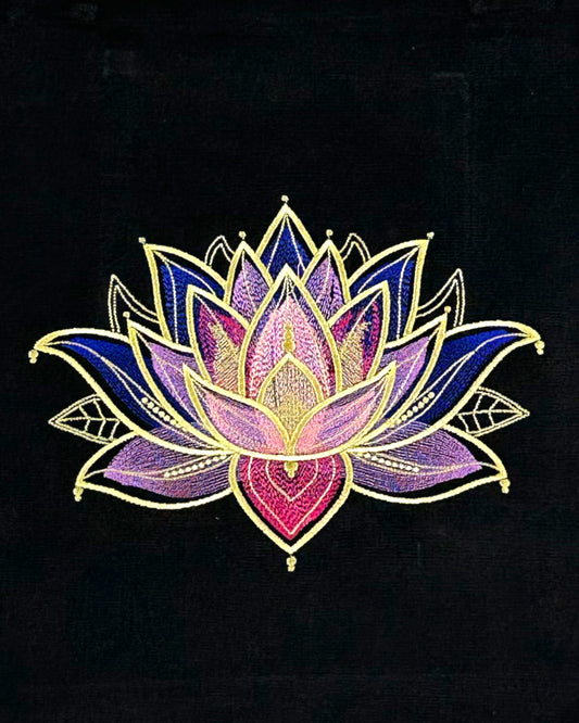 Gilded Lotus Tote Bag