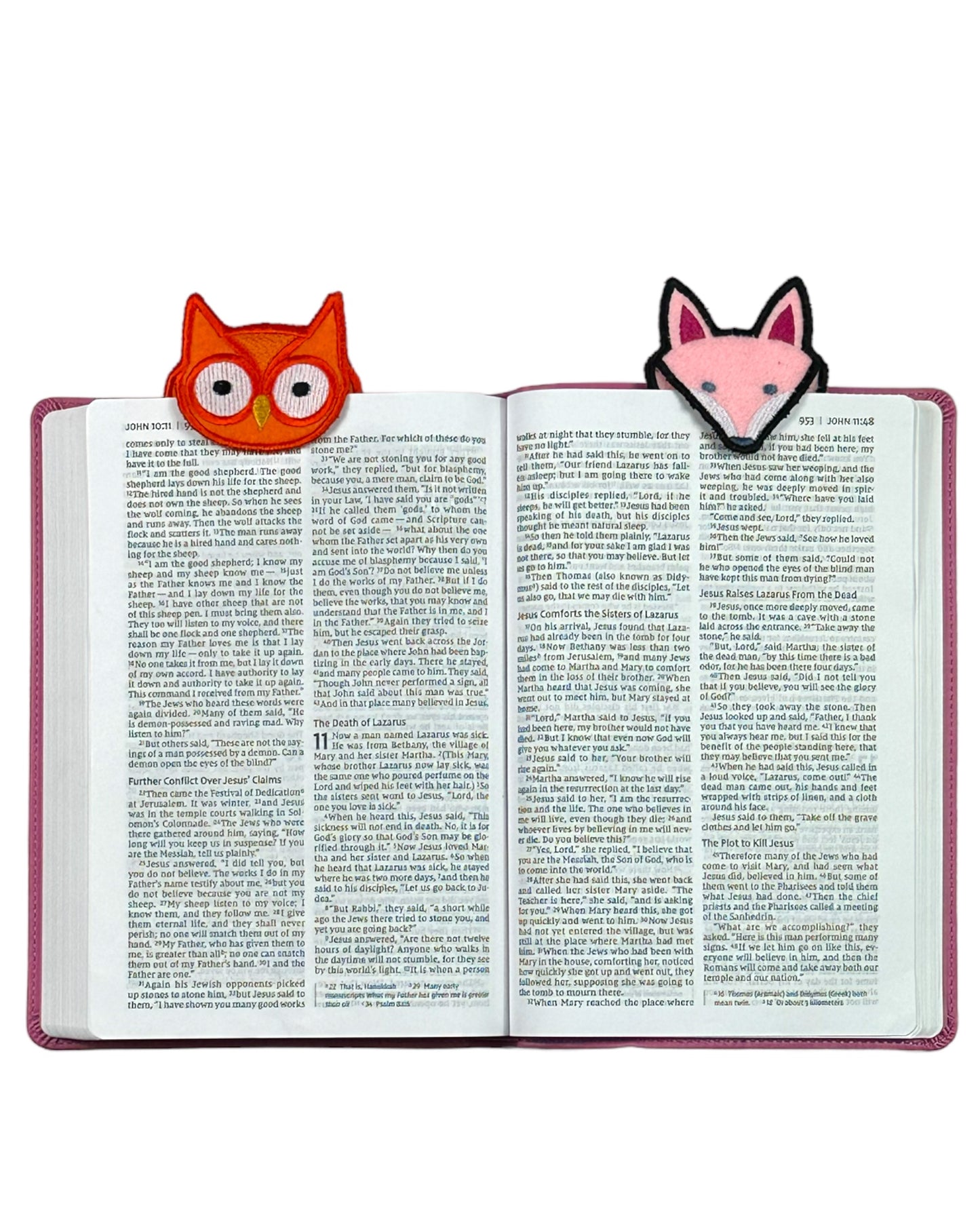 Fox and Owl Bookmarks