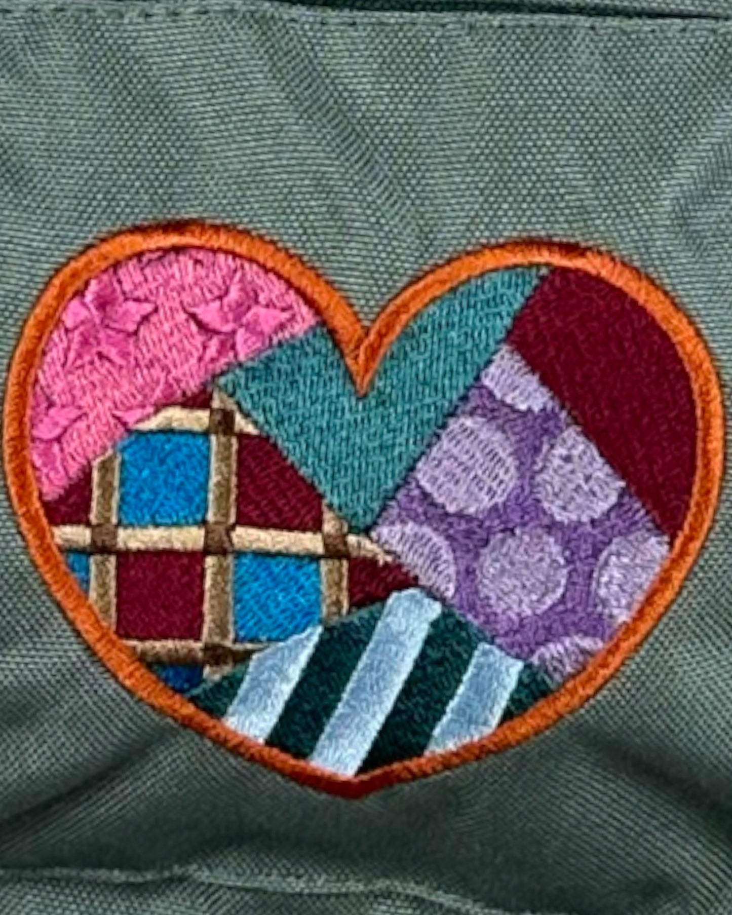 Patchwork Heart Design backpack