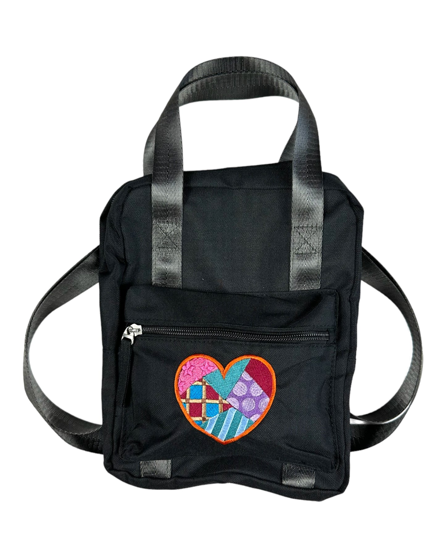 Patchwork Heart Design backpack