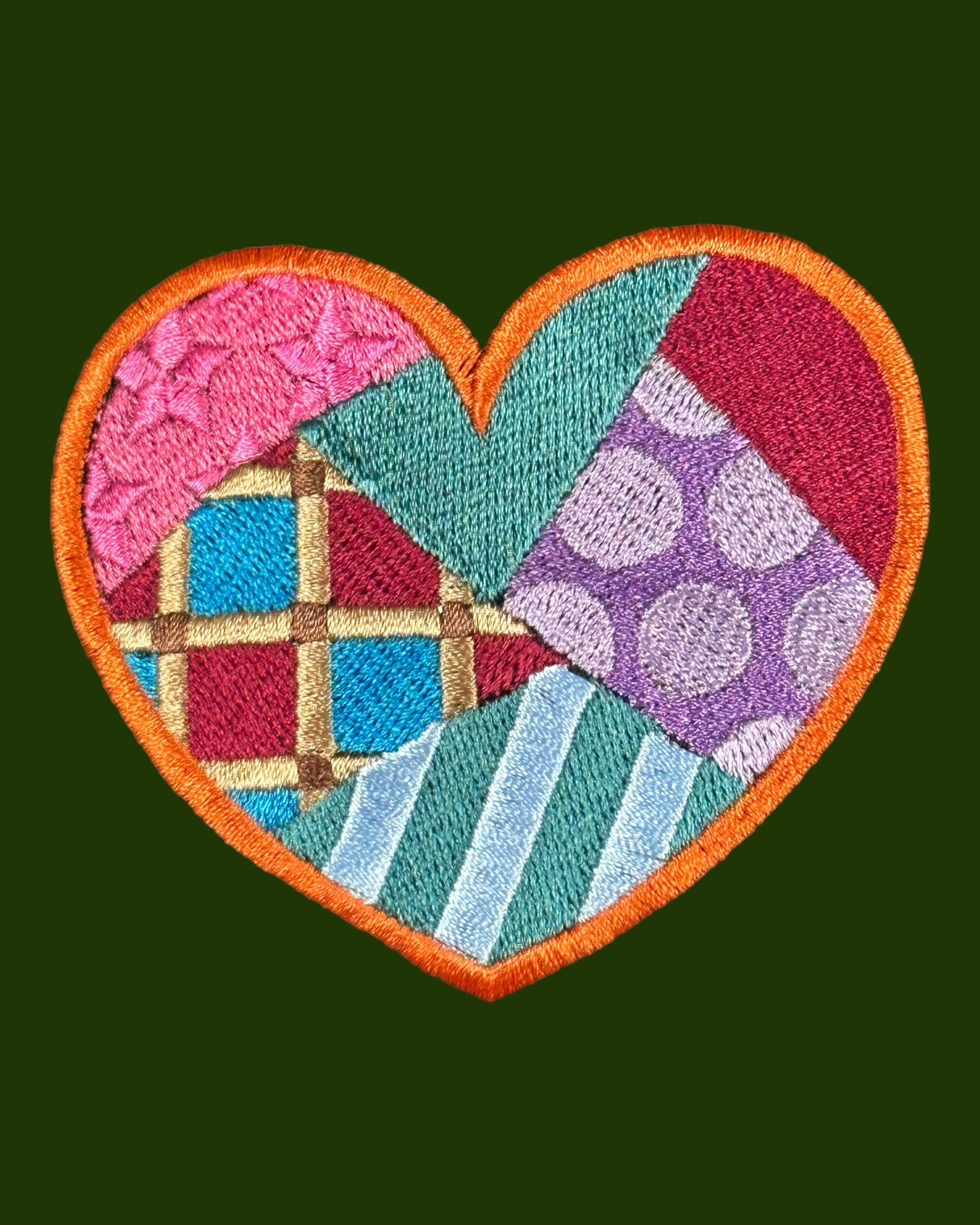 Patchwork Heart Design backpack