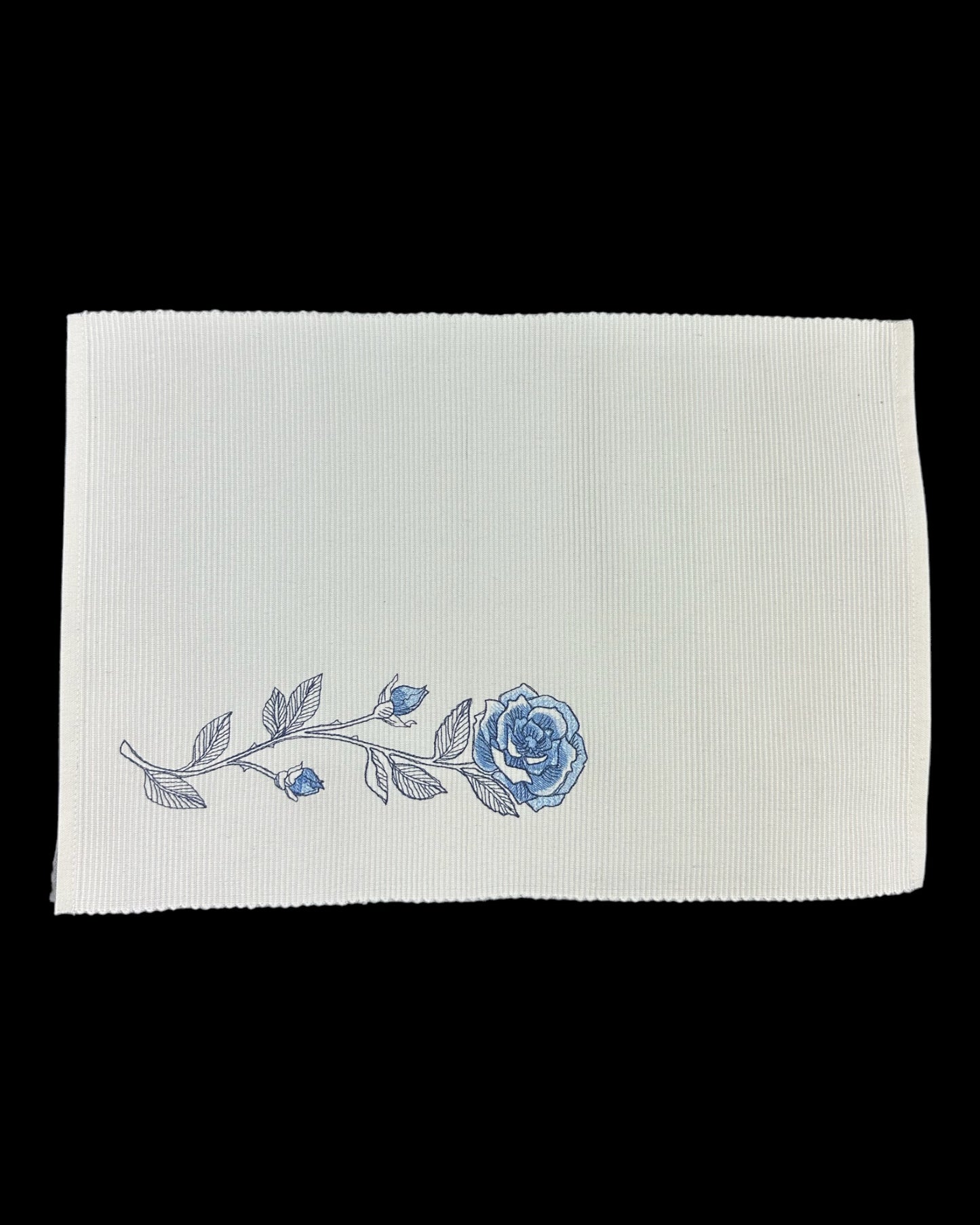 Chic Blue Rose Placemat