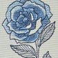 Chic Blue Rose Placemat