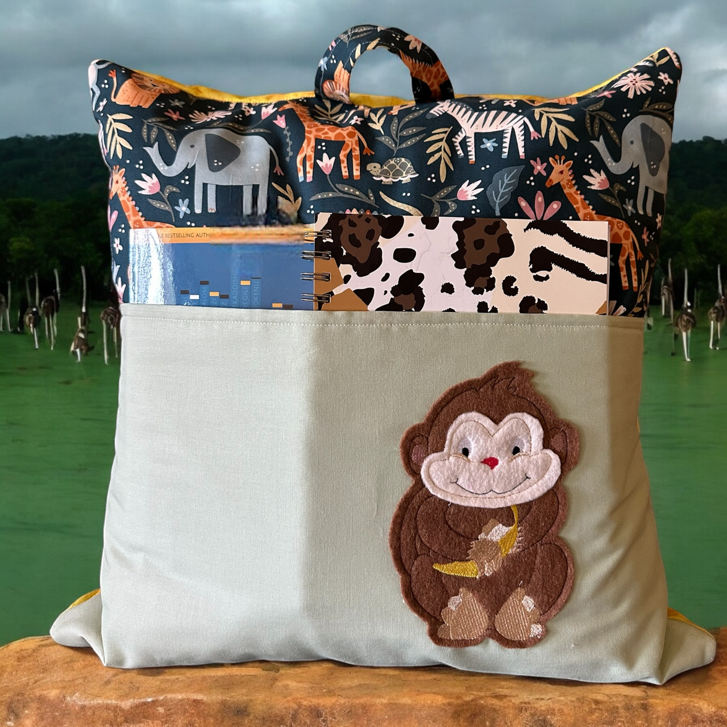 Handcrafted Reading Pillows - Animal Appliques