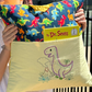 Handcrafted Reading Pillow - Baby Dragon with Volcano