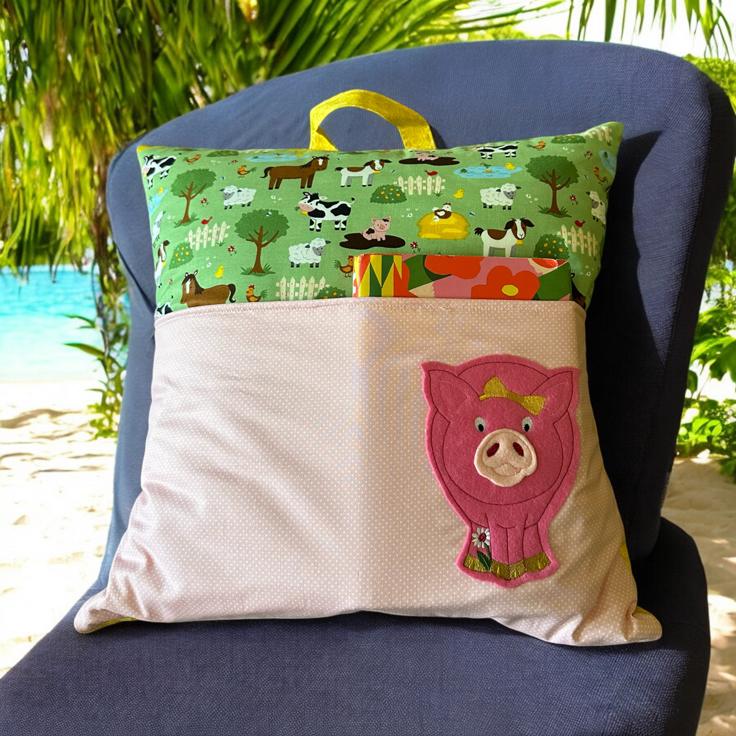 Handcrafted Reading Pillows - Animal Appliques