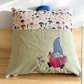 Handcrafted Reading Pillow - Gnome Reading Mushroom Book