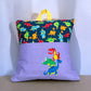 Handcrafted Reading Pillow - Dinosaur Stacked