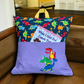 Handcrafted Reading Pillow - Dinosaur Stacked