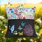Handcrafted Reading Pillow - Bird Butterflies Floral