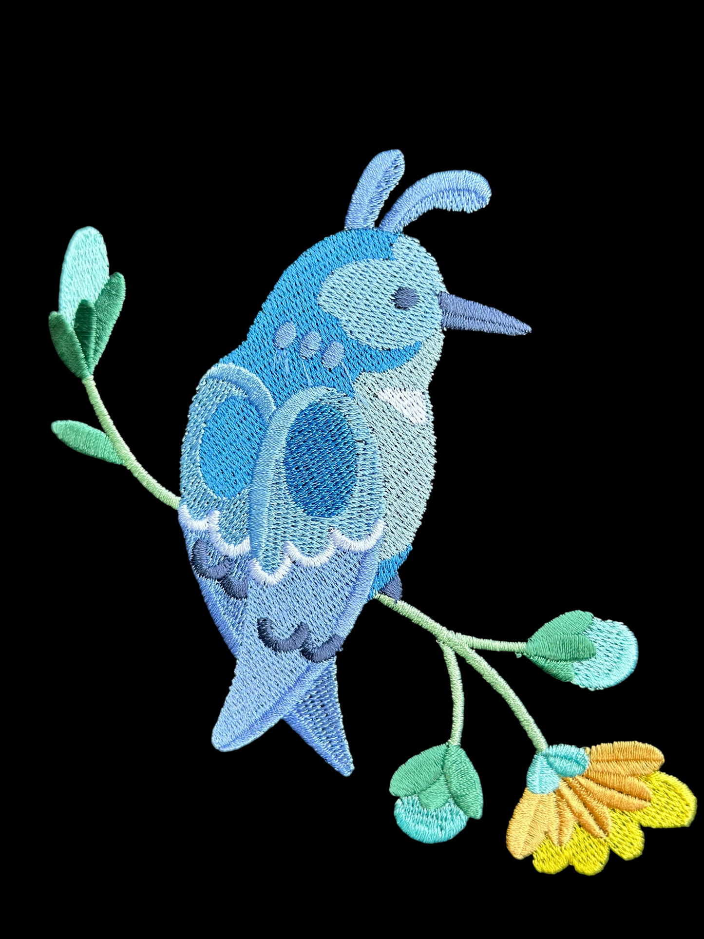 Handcrafted Reading Pillow - Bird Butterflies Floral