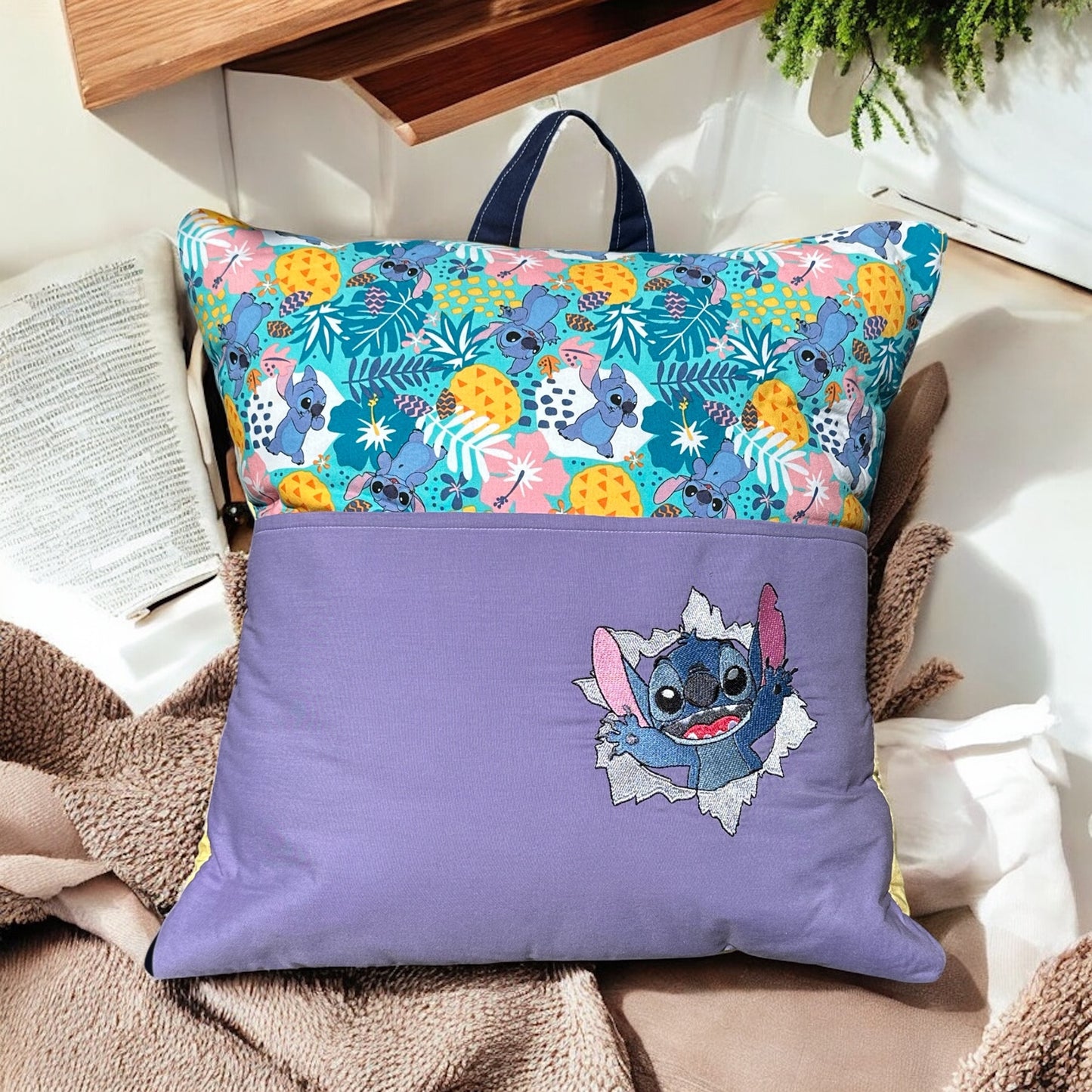 Handcrafted Reading Pillow - Break Out