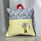 Handcrafted eading Pillow - Boy And His Dog