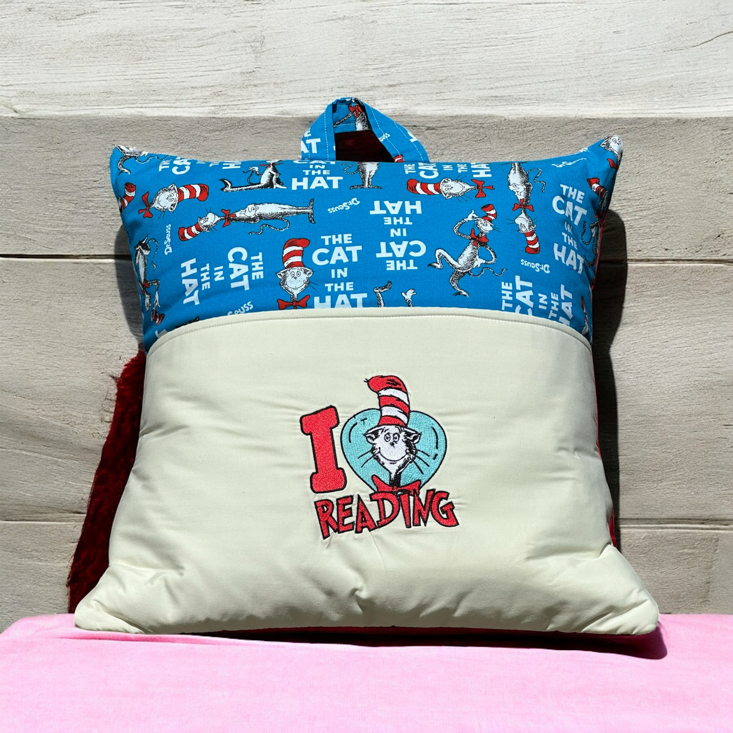 Handcrafted Reading Pillow - Cat
