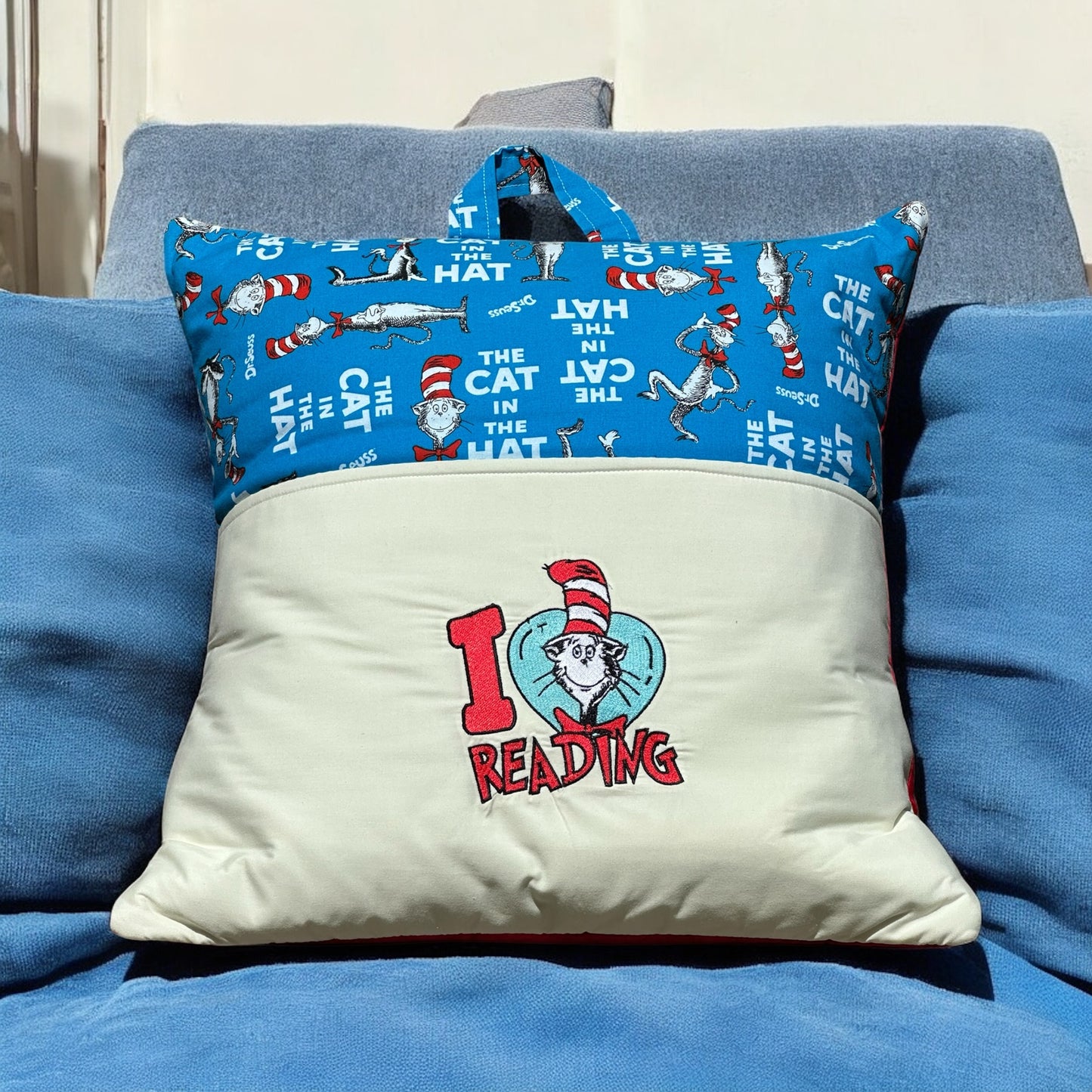Handcrafted Reading Pillow - Cat