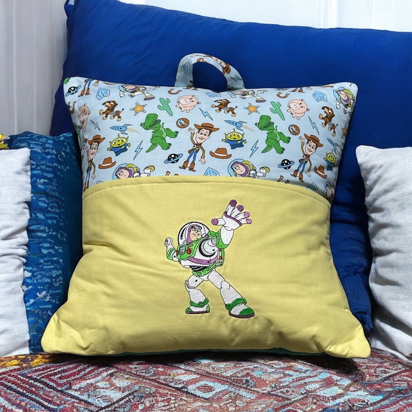 Handcrafted Reading Pillow - Spaceman