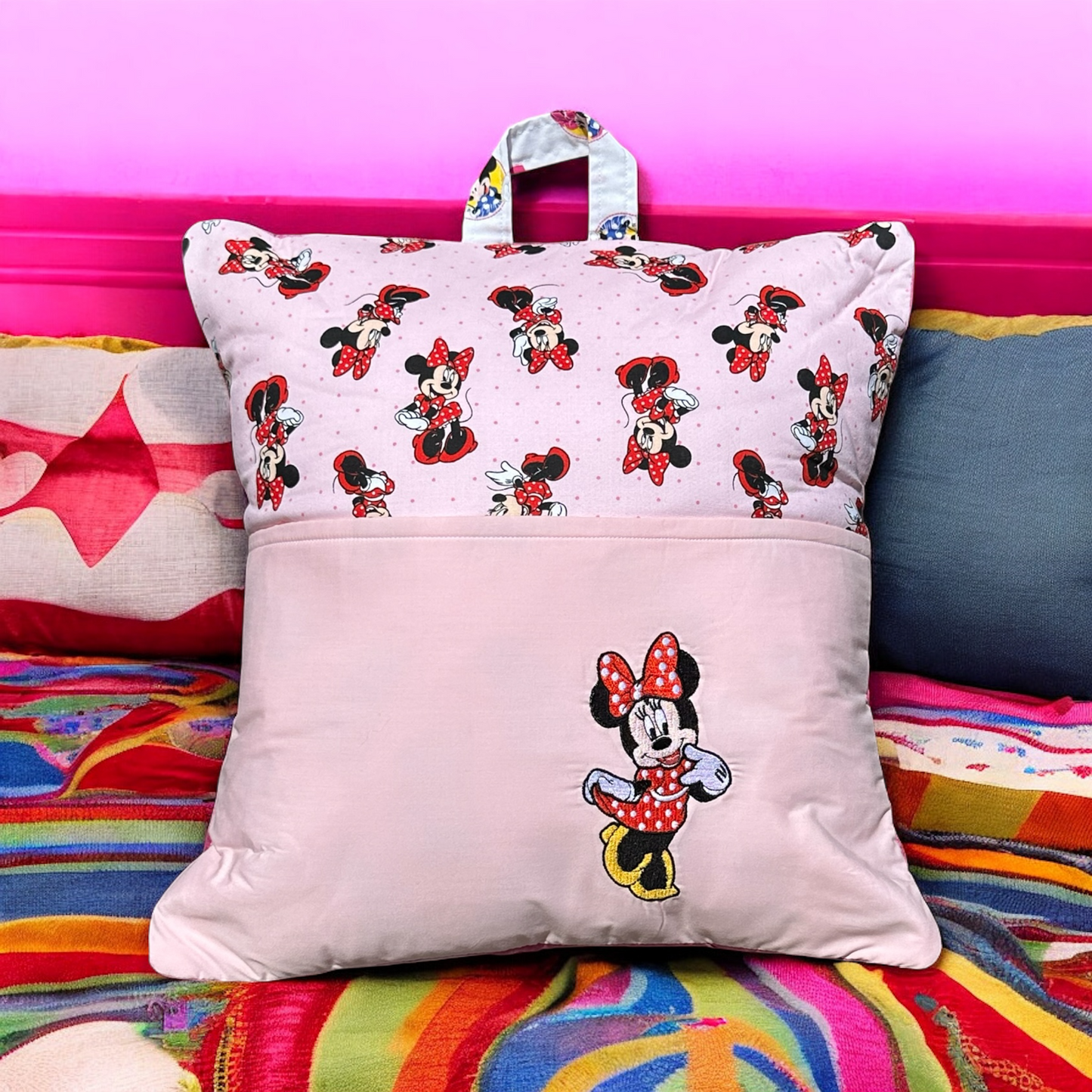 Handcrafted Reading Pillow - Dressed Mouse
