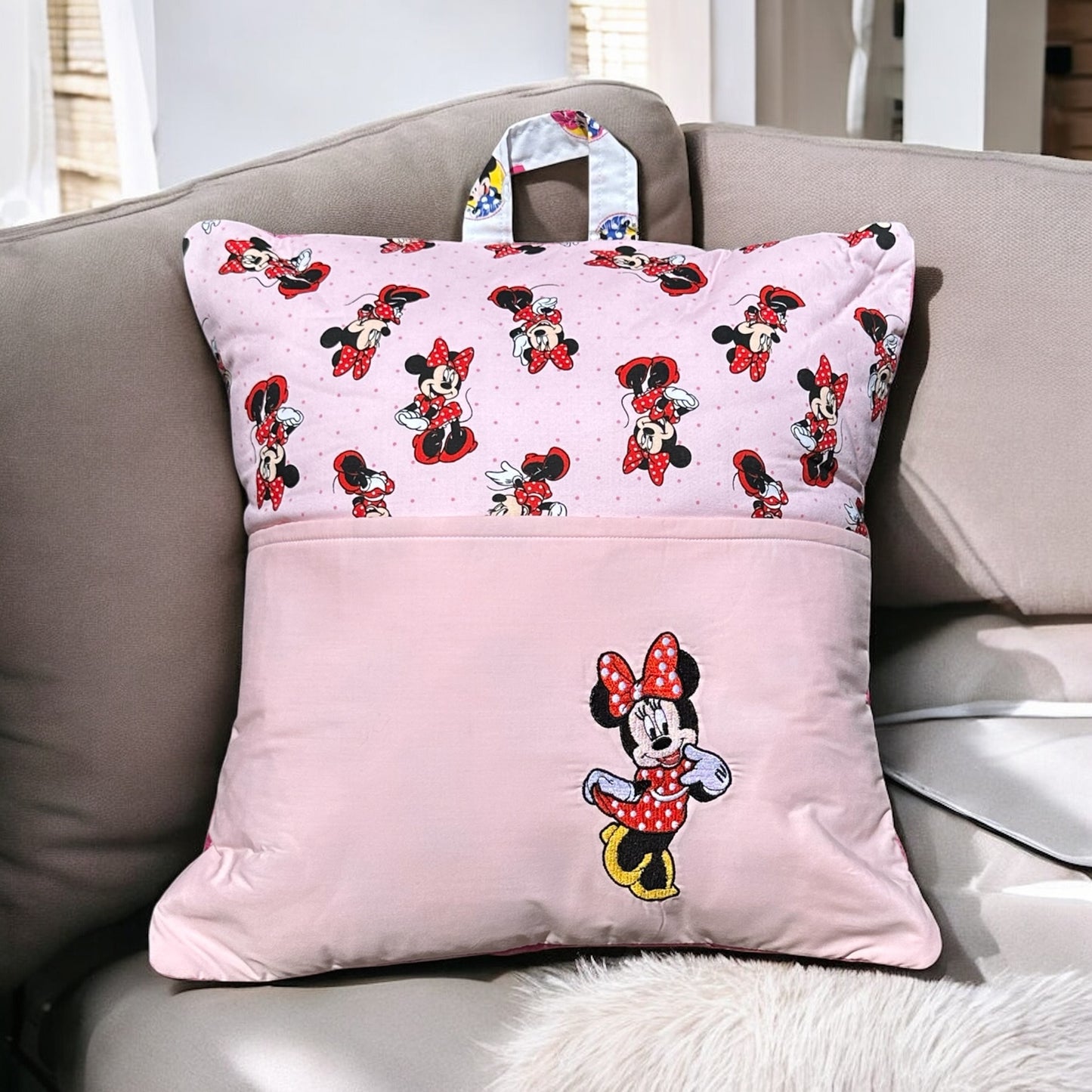 Handcrafted Reading Pillow - Dressed Mouse
