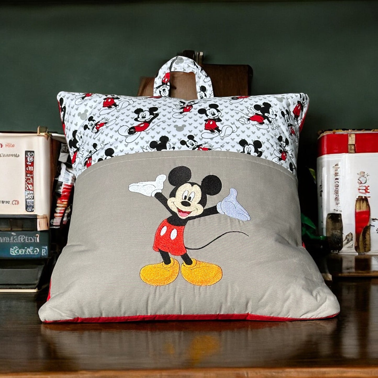 Handcrafted Reading Pillow - Mouse