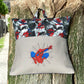 Handcrafted Read Pillow - Man Spinning Web