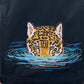 Leopard Emerging From Water Denim Jacket