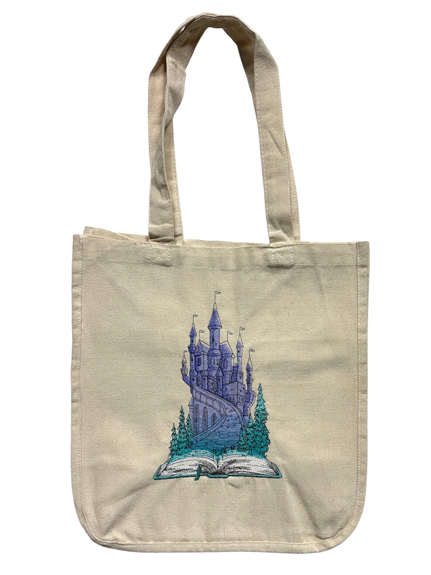 Tote with Castle Scene - Fantasy Reading
