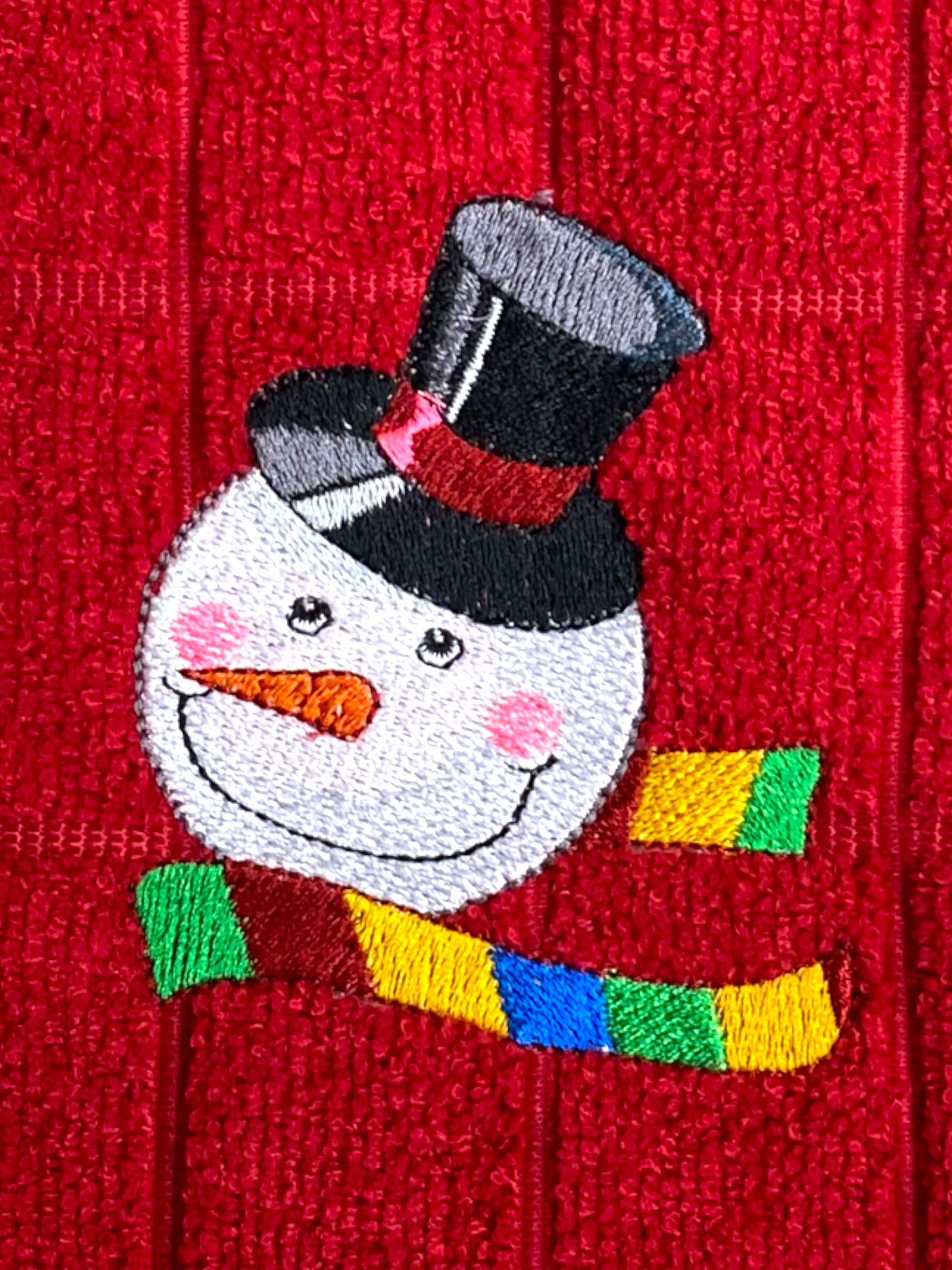 Snowman dishcloth
