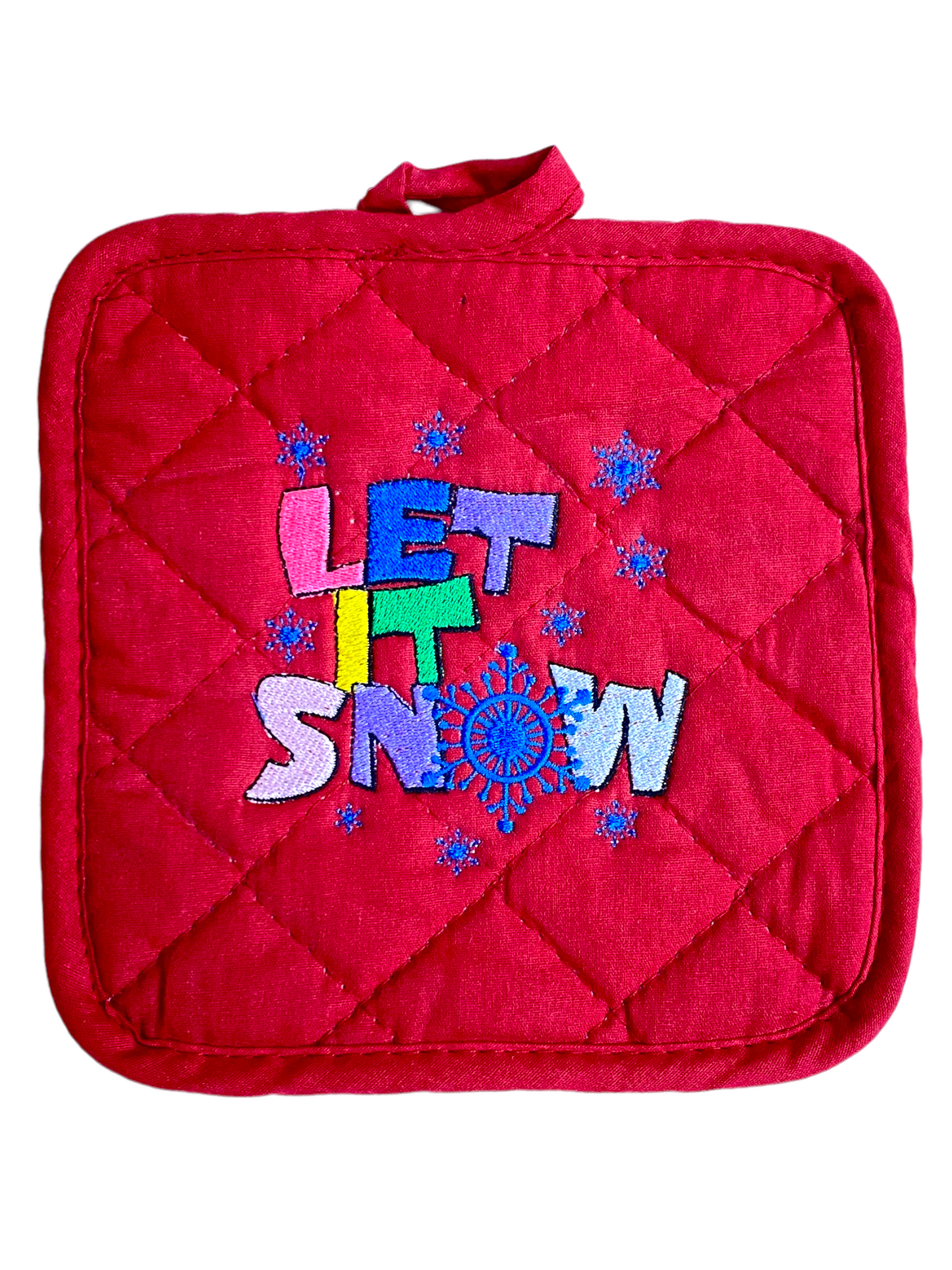 Let It Snow potholder